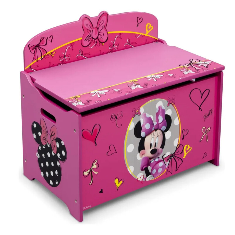 Baúl en madera Infantil para juguetes Disney Minnie Mouse Baúl en madera Infantil para juguetes Disney Minnie Mouse
