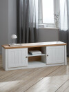Mueble TV MARKSKEL blanco/roble Mueble TV MARKSKEL blanco/roble