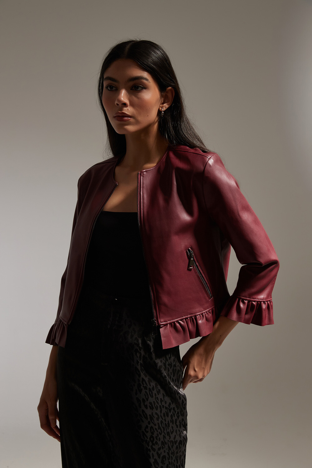 Campera Bertulia Bordeaux Oscuro