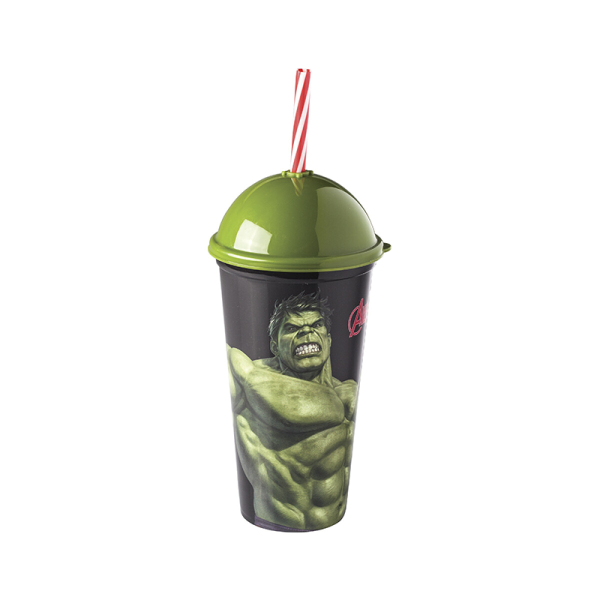 Vaso Personaje Con Sorbo 500 ML - Hulk 