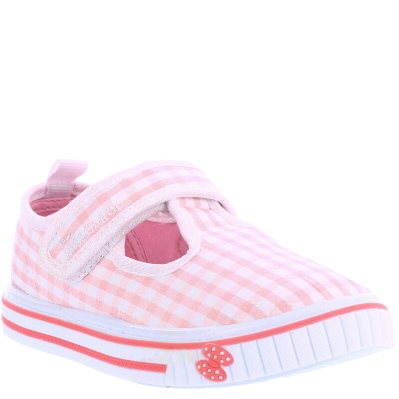 Guillerminas de Niña MINI Miss Carol MUM con tela a cuadros Rosado