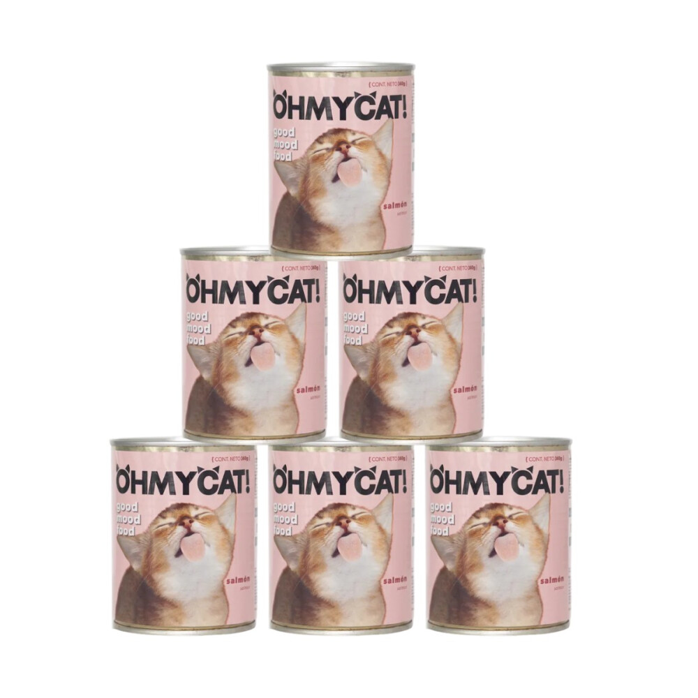 KIT x6 OH MY CAT! SALMÓN X 340 GR. KIT x6 OH MY CAT! SALMÓN X 340 GR.