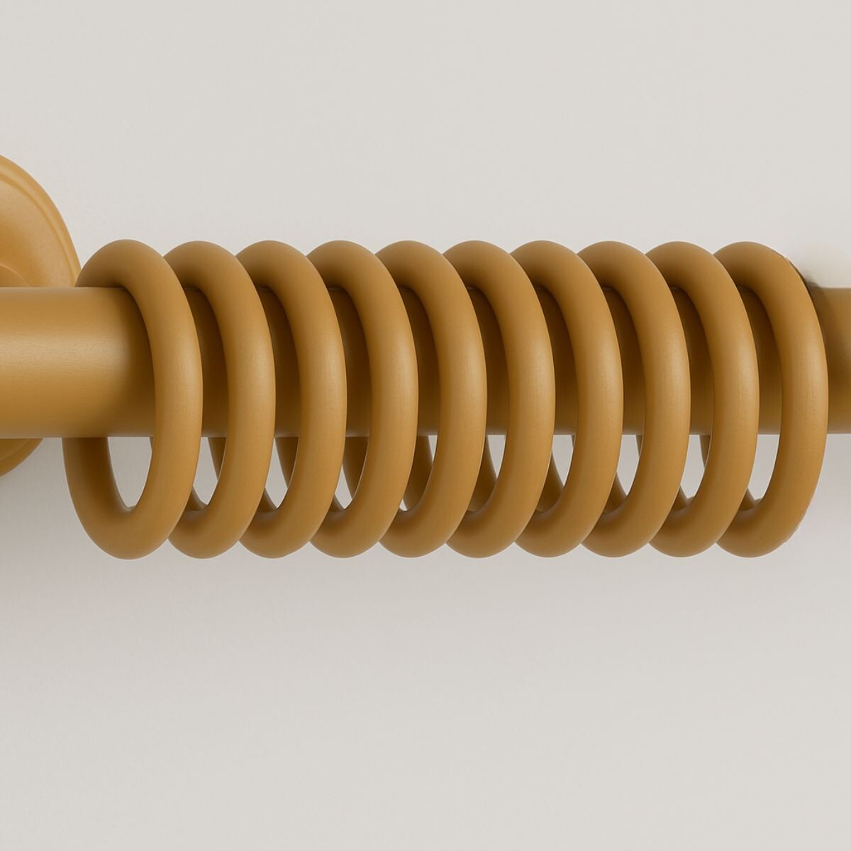 Setx10 argolla plástica para cortina - MARRON CLARO 