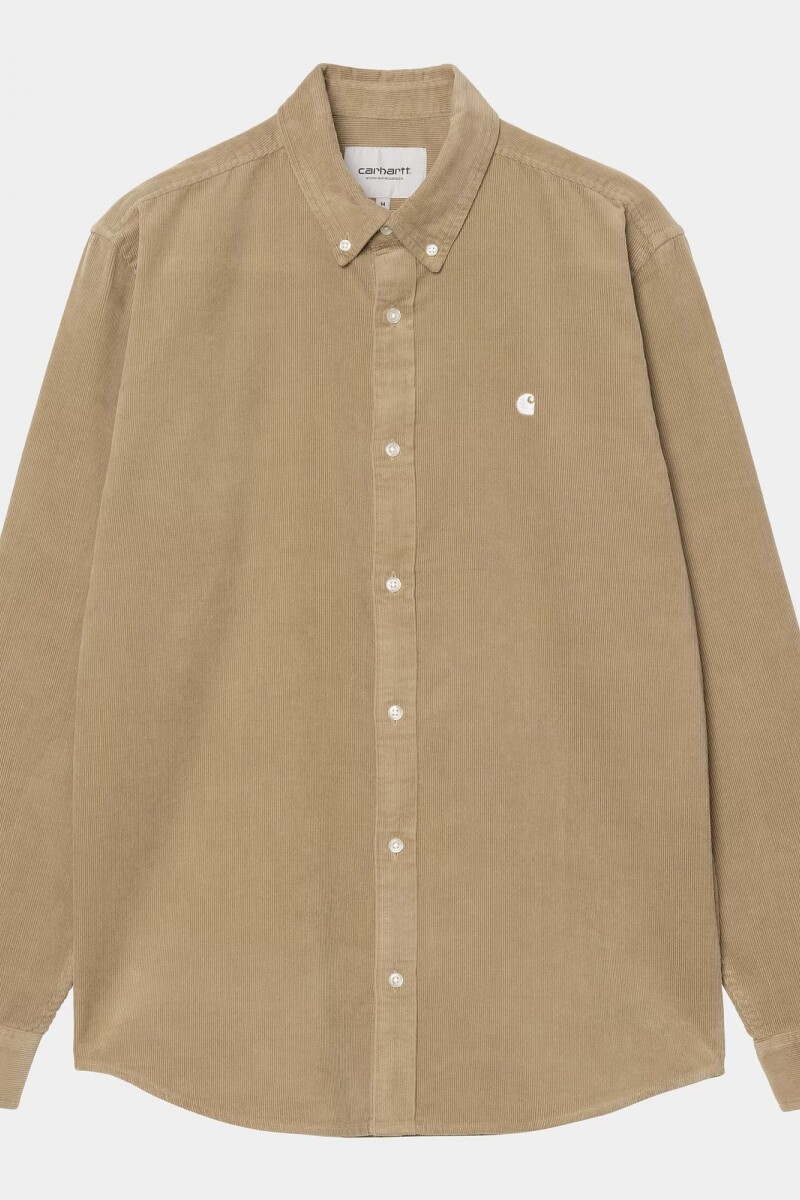 L/S Madison Fine Cord Shirt Beige