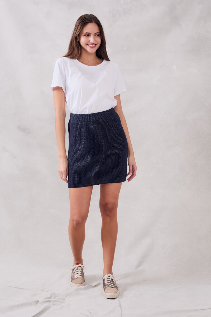 Falda Lurex Azul