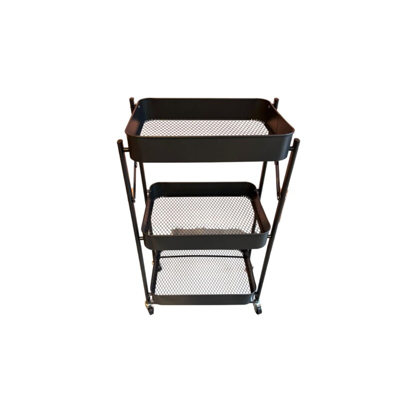 Carro Organizador Plegable Negro