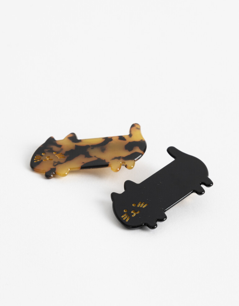 Horquillas con Accesorios Animales Sets De Hebillas - Combinacion Bicolor