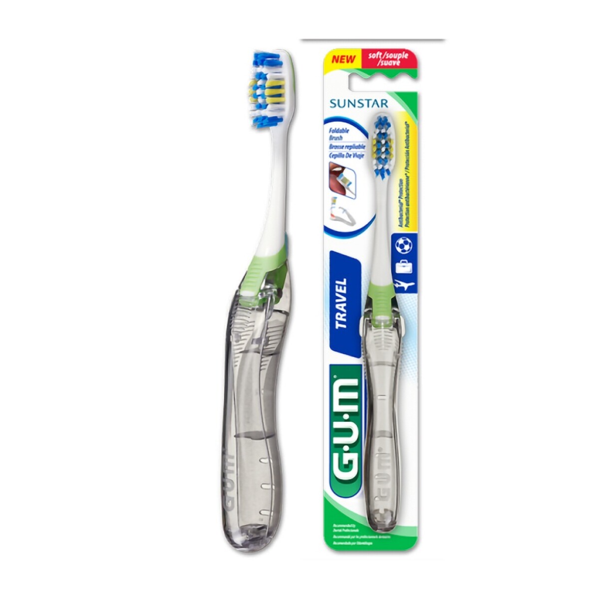 Cepillo Dental GUM de viaje Suave 153 