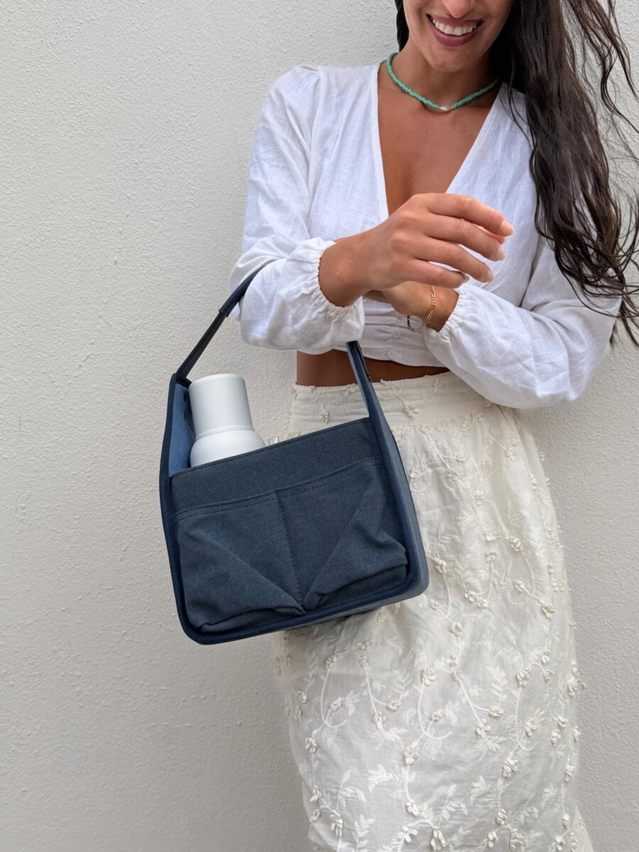 SET MATERO NAMIBIA - AZUL C/BLANCO 