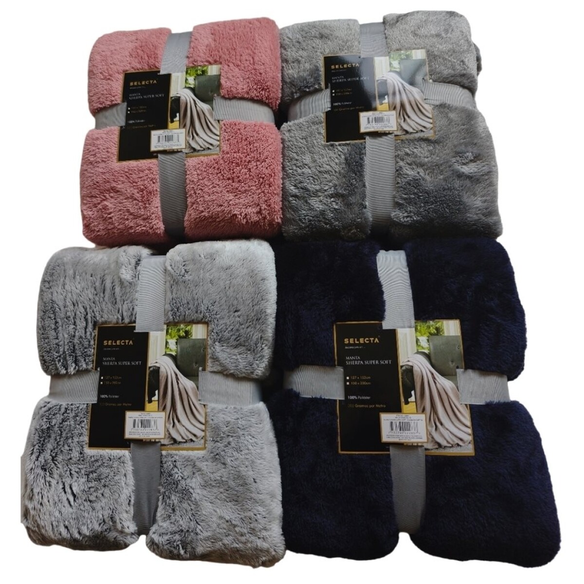 MANTA SHERPA EXTRA SOFT 150x200CM SURTIDO 