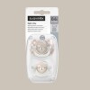 CHS+0BRILLA Set X2 Chupetes Sx Pro Fisiologicos 0 A 6 Meses Brilla En La Oscuridad Suavinex Osito Rosa