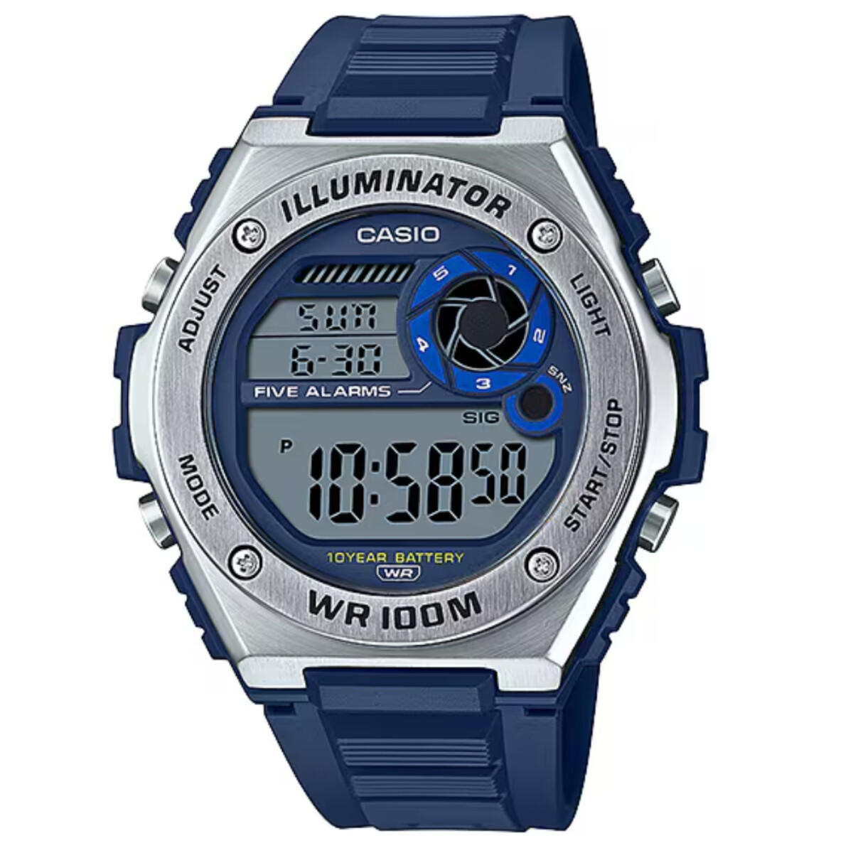 Reloj CASIO MWD100H-2AVDF en Resina Azul Esfera 50mm 