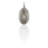 Dije Virgen María-Plata 925 quemada-Sin Piedra- CP3046 Sinpiedra