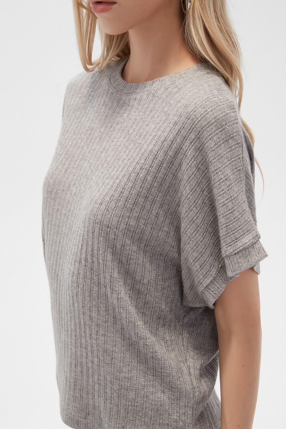 Remera Rucan Gris Melange Medio