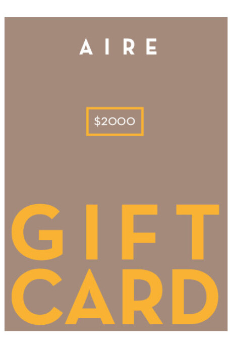 GIFT CARD $2000 GIFT CARD $2000