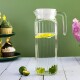 Jarra de vidrio con tapa plástica 1000ml TRANSPARENTE