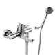 DUCHA EXTERNA EXT C/FLEX SOPORTE CR 40MM BRILLO EDIMBURGO CROMO