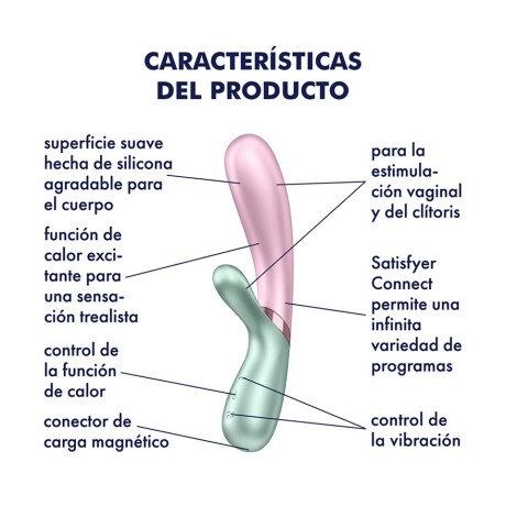 Hot Lover Satisfyer Vibrador Punto G Bluetooth Rosa Menta