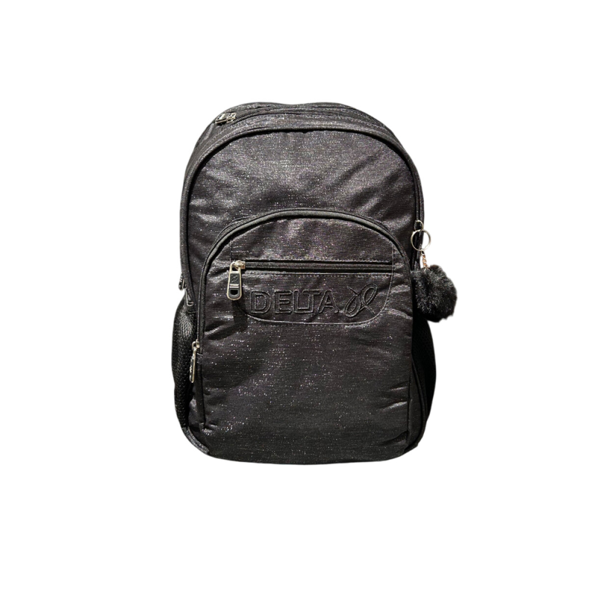 Mochila Delta 15" Brillosa con útiles - Negro 