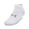 UA Essential Low Cut 3pk-PNK WHT-100