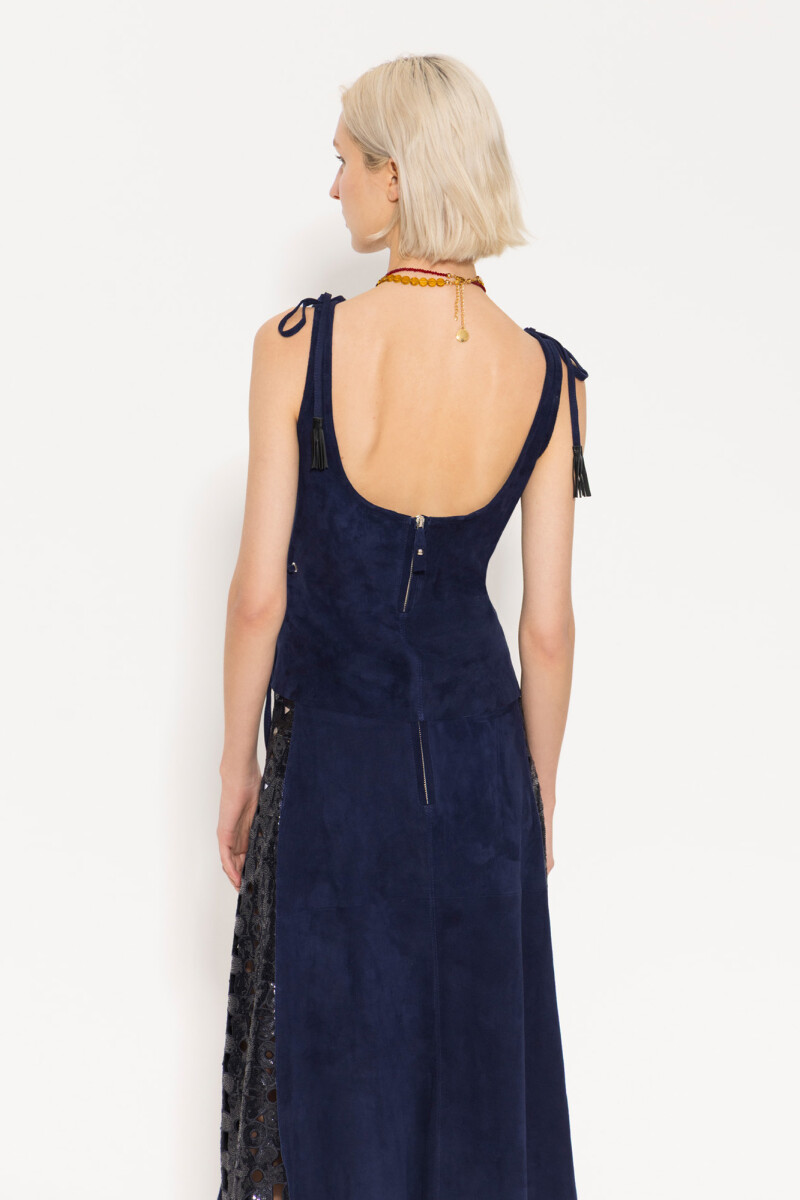 POLLERA SPRING Azul Marino