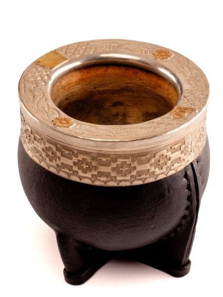 Mate porongo Plata y Oro M6 imperial