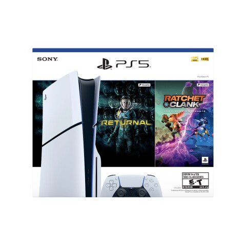 Consola PlayStation 5 PS5 Slim 1TB con Lector de Disco + Juegos Ratchet & Clank y Returnal Consola PlayStation 5 PS5 Slim 1TB con Lector de Disco + Juegos Ratchet & Clank y Returnal