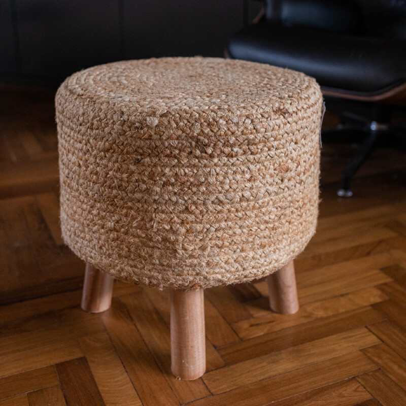 Banco taburete de yute Banco taburete de yute