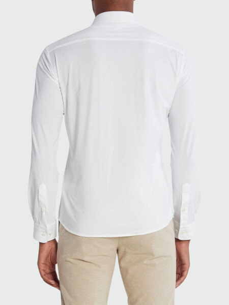 Hugo Boss -Camisa manga larga slim fit, P-ROAN-KENT Blanco