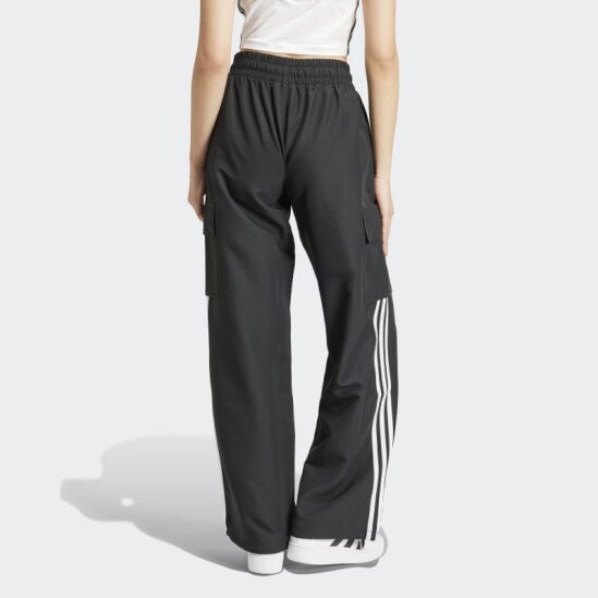 Pantalón Adidas Cargo Adicolor 3 Rayas Negro