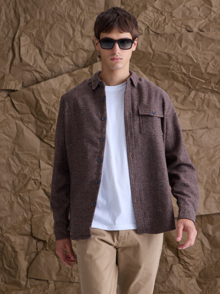 OVERSHIRT TURKU MARRON