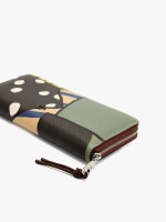 Cartera Estampada Con Textura multicolor
