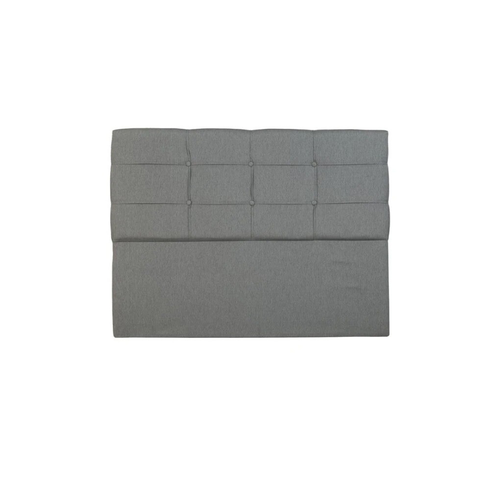 Respaldo 1 Plaza 1/2 Madera y Tela - London Gris