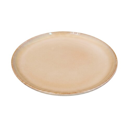PLATO PLAYO CERAMICA BEIGE COMB 25CM Unica