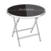MESA RED AUXILIAR NEGRA PLEGABLE 70CM Unica