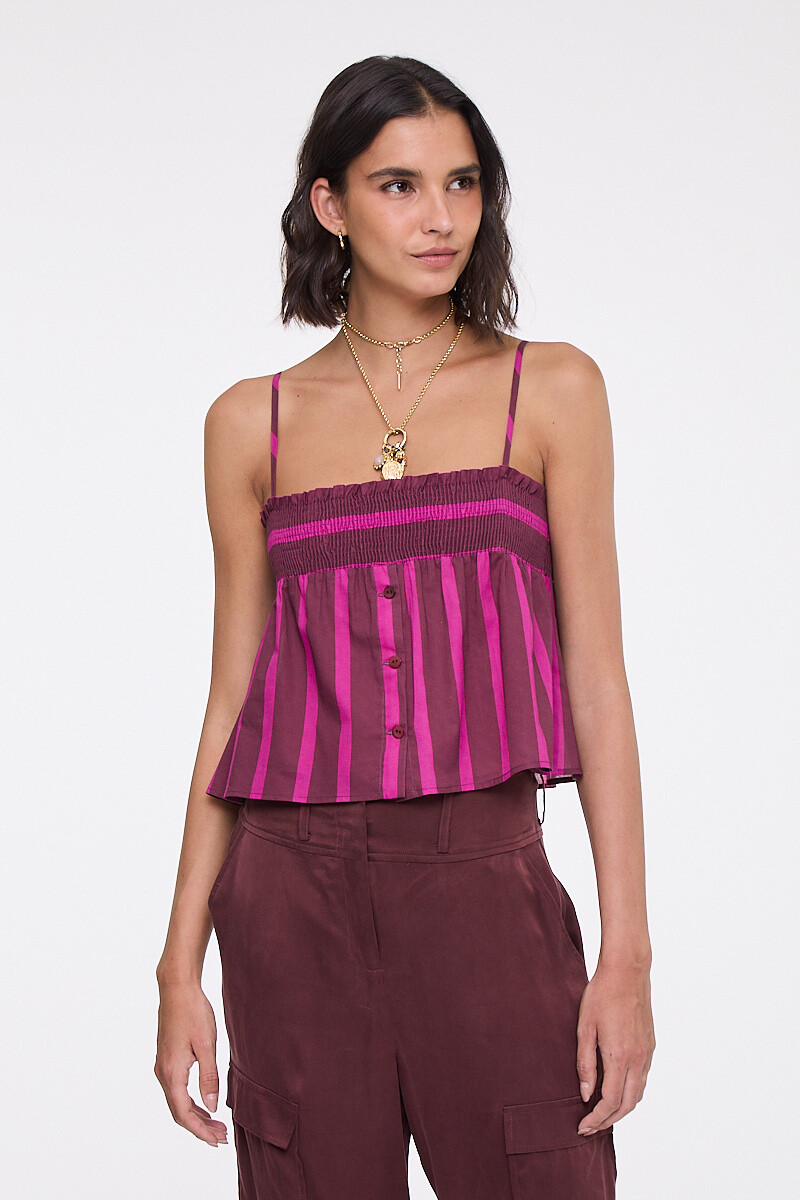 TOP RAYADO BOHO 