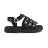 Molekinha Sandalia Con Tiras Infantil Napa Turim Negro