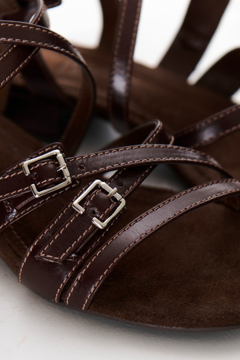 SANDALIA MONACO MARRON