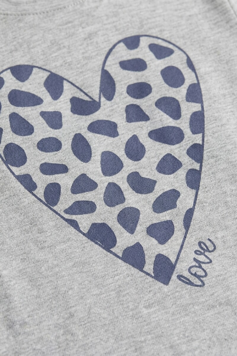 Camiseta manga larga GRIS MELANGE