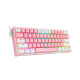 Teclado Gamer Inalambrico Redragon Fizz Pro K616 60 Pink Teclado Gamer Inalambrico Redragon Fizz Pro K616 60 Pink