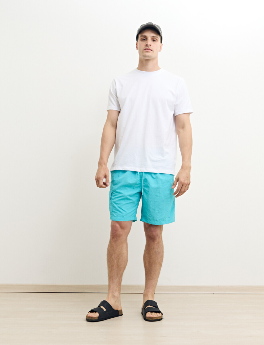 SHORT HARRINGTON LABEL - Turquesa 