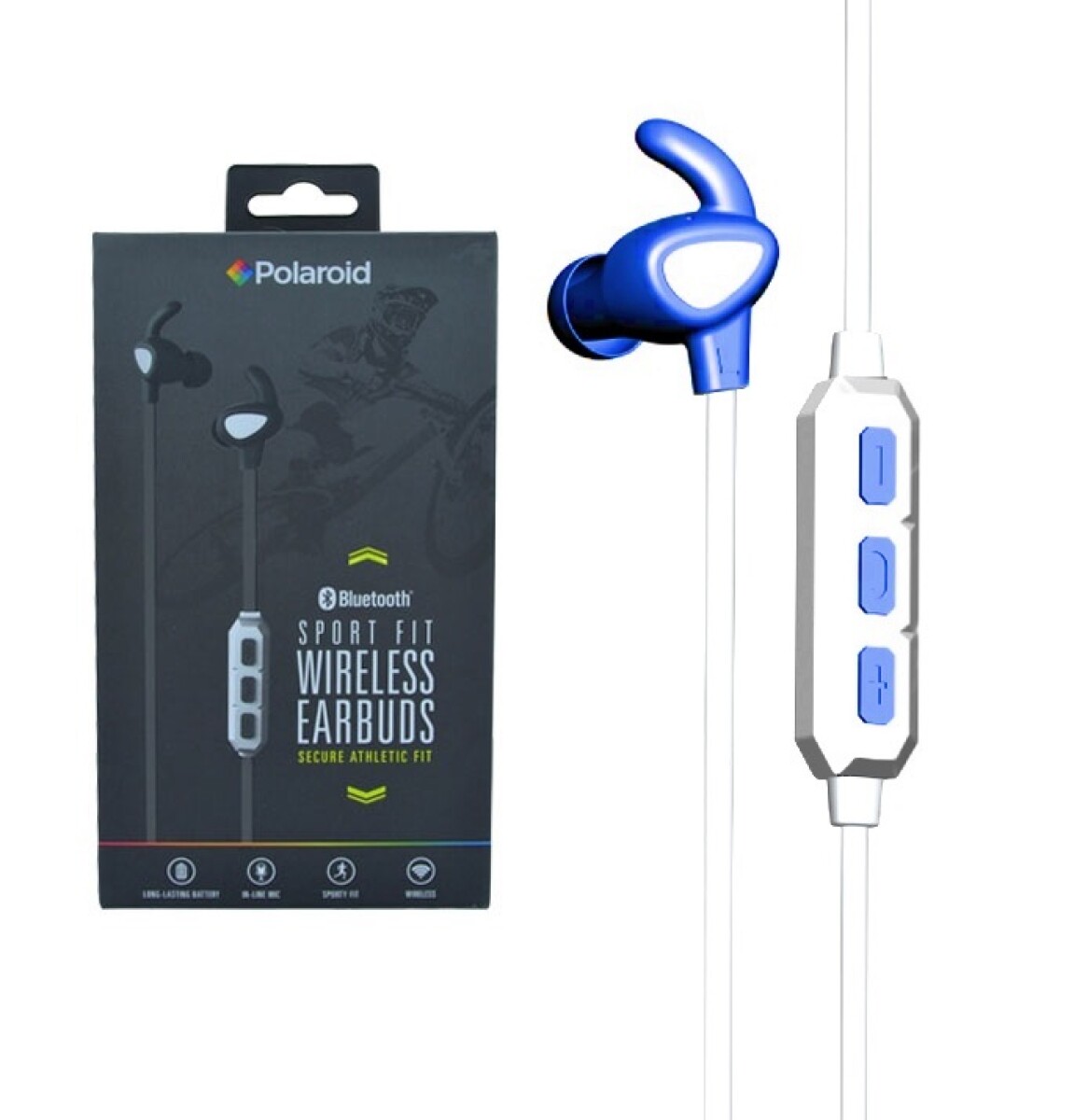 Auriculares Polaroid Sport Fit Bluetooth Azul 