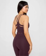 Top Con Sujetador Principal Built-In Bra Mujer Oxblood