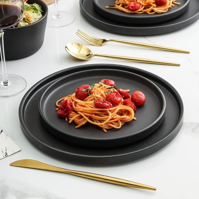PLATO DE POSTRE STONEWARE D20x2CM TOKIO NEGRO PLATO DE POSTRE STONEWARE D20x2CM TOKIO NEGRO