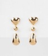 Set De Aros Gota Bubble Dorado