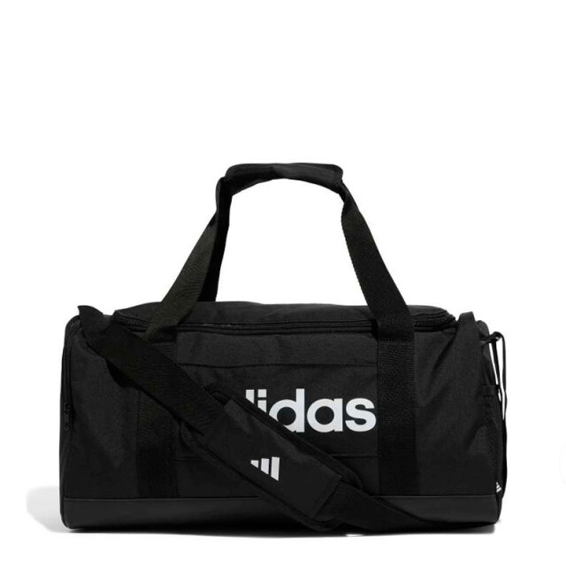 Bolso Adidas Boslo Linear Duffel Negro - Blanco