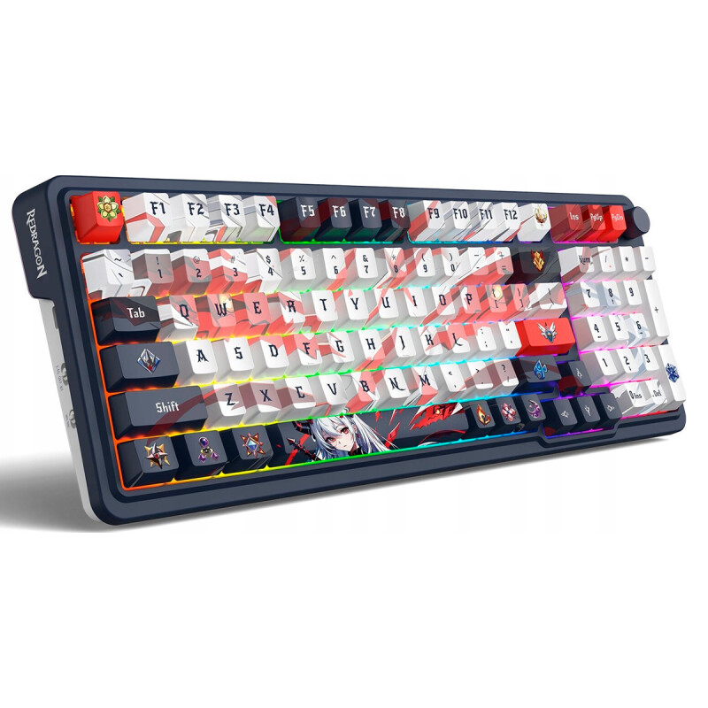 Teclado Gamer Redragon Eisa Pro K686 RGB Black Anime Teclado Gamer Redragon Eisa Pro K686 RGB Black Anime