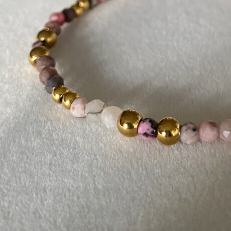 Pulsera LUCERO en acero y piedras naturales Pulsera LUCERO en acero y piedras naturales