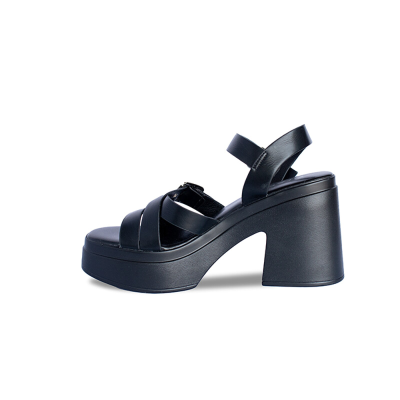 Sandalia de dama Osada BLACK PU