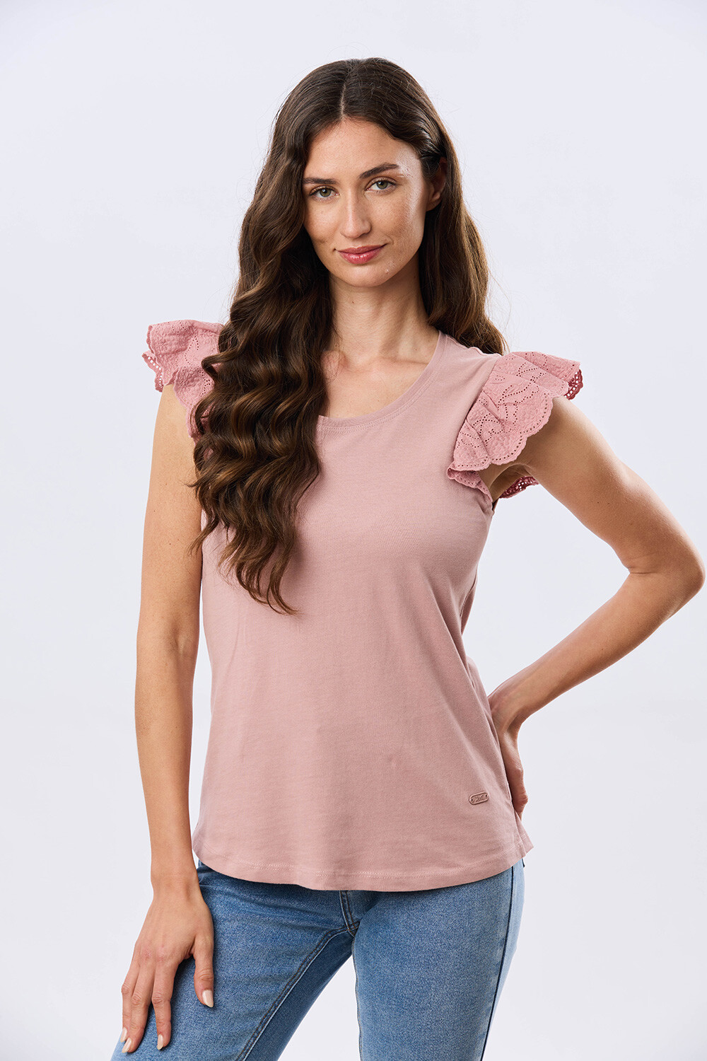REMERA LISA DE ALGODÓN Rosa
